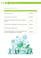 Worksheet - HPV Vaccine front page preview
              
